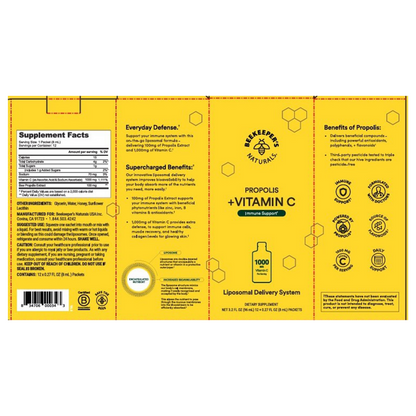 Beekeeper's Naturals Liposomal Propolis + Vitamin C