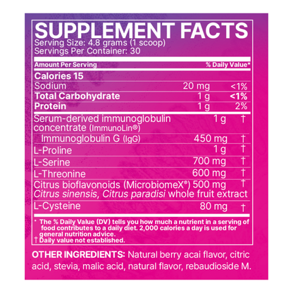 Mega mucosa berry acai 5oz