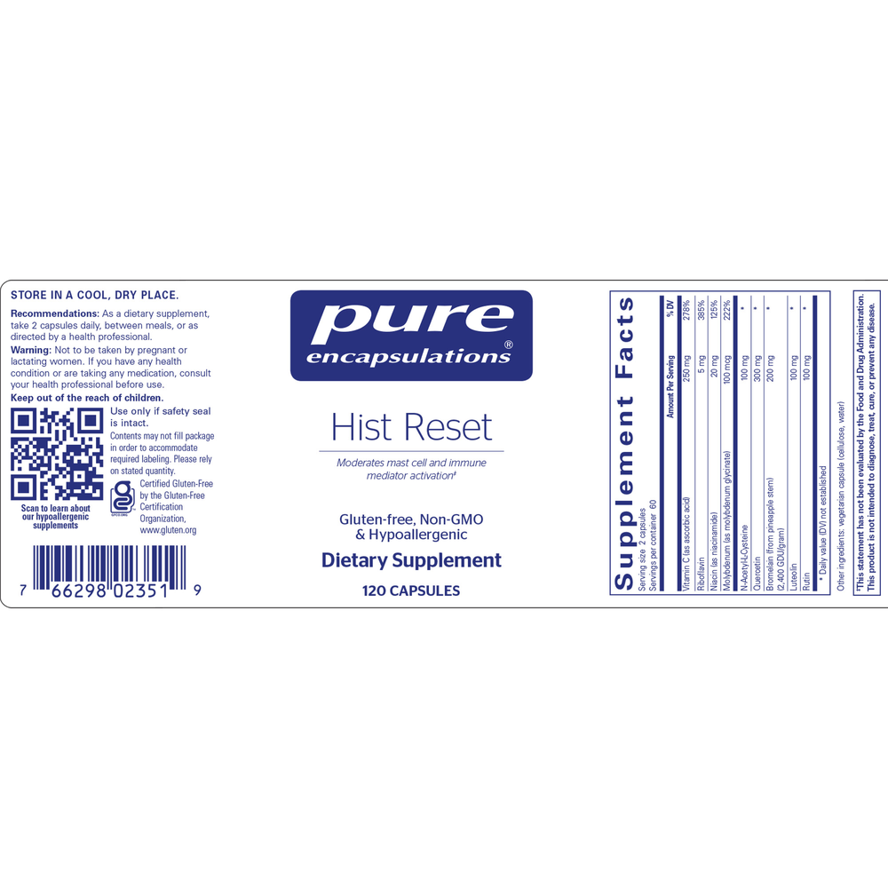 Pure Encapsulations Hist Reset