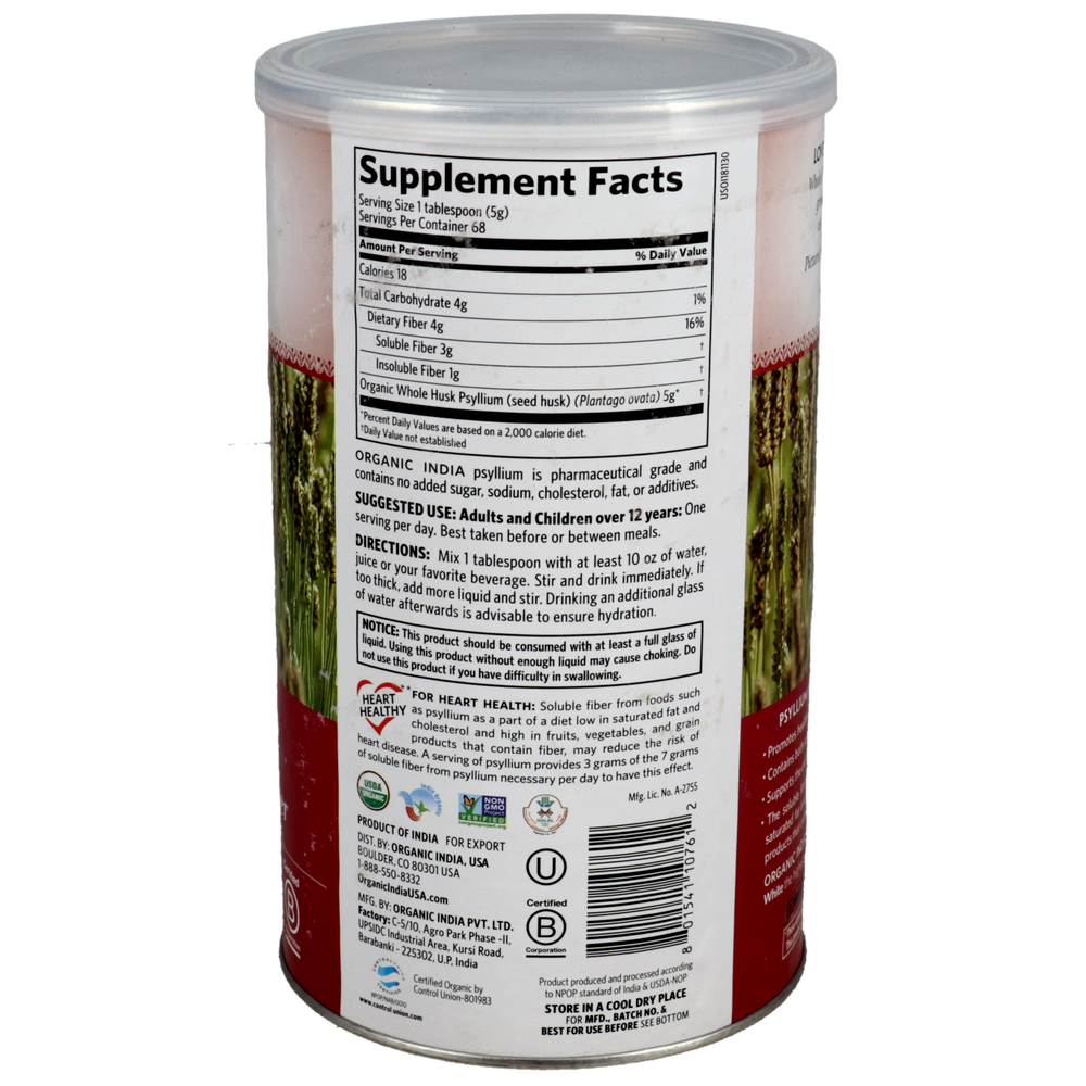 PSYLLIUM WHOLE HUSK FIBER