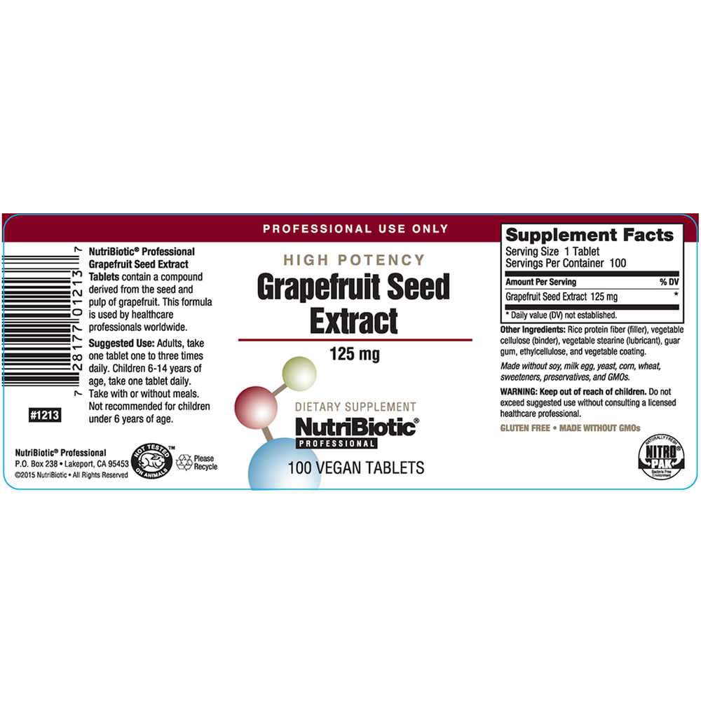 GRAPEFRUIT SEED EXTRACT 125mg