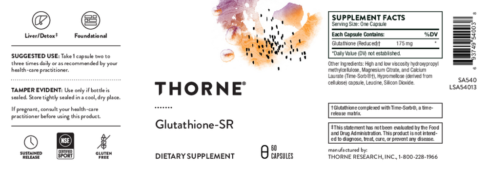 Thorne Glutathione-SR NSF