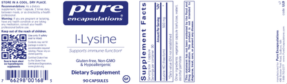 Pure Encapsulations L-Lysine