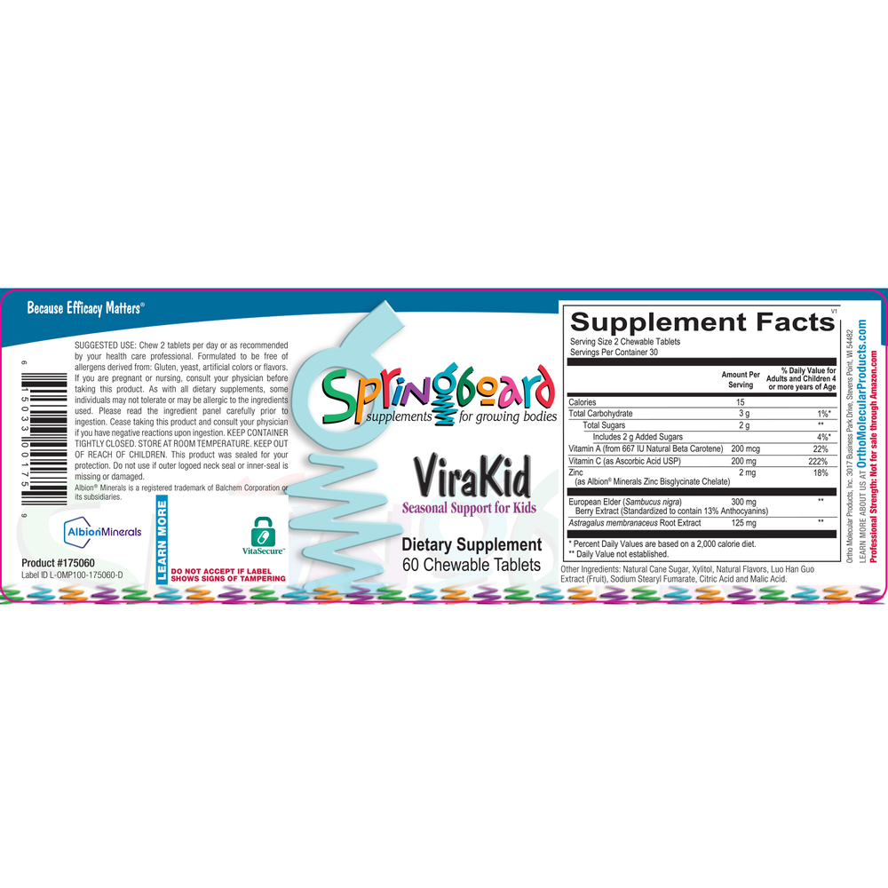 Ortho Molecular ViraKid Chewable