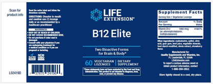 B12 ELITE 60 LOZENGES