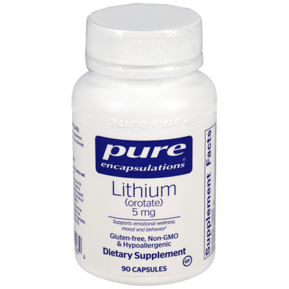 Pure Encapsulations Lithium (Orotate) 5mg