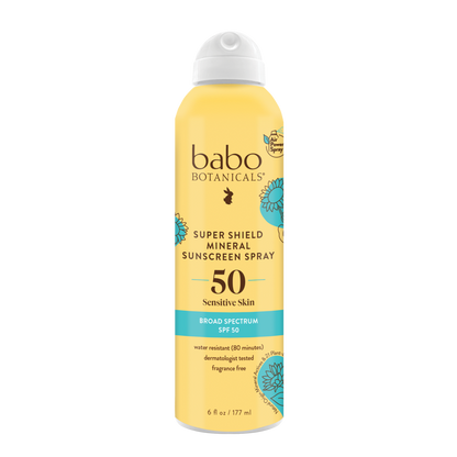 Babo Botanicals Super Shield Mineral Sunscreen Spray SPF50
