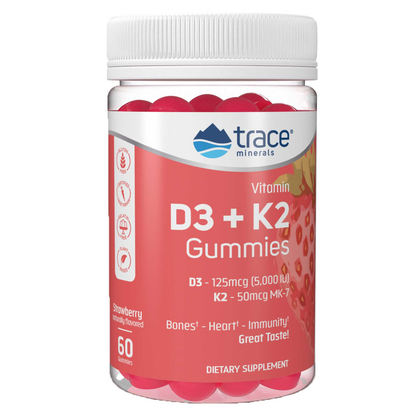 Trace Minerals Research Vitamin D3 + K2 Gummies