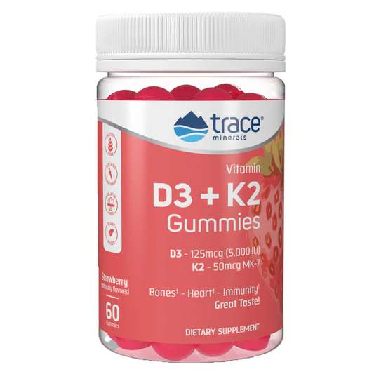 Trace Minerals Research Vitamin D3 + K2 Gummies