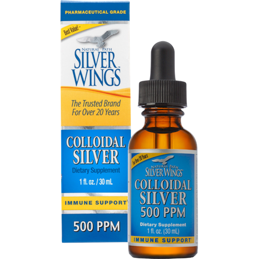 Silver Wings Colloidal Silver 500 PPM dropper 1 fl oz