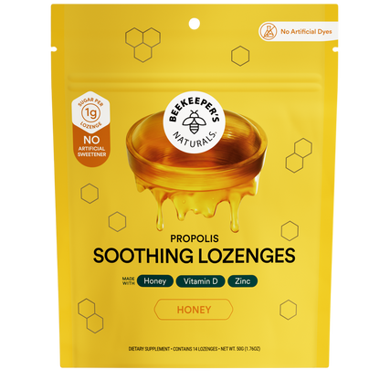 Beekeeper's Naturals B. Soothed Honey Lozenges 14 Ct