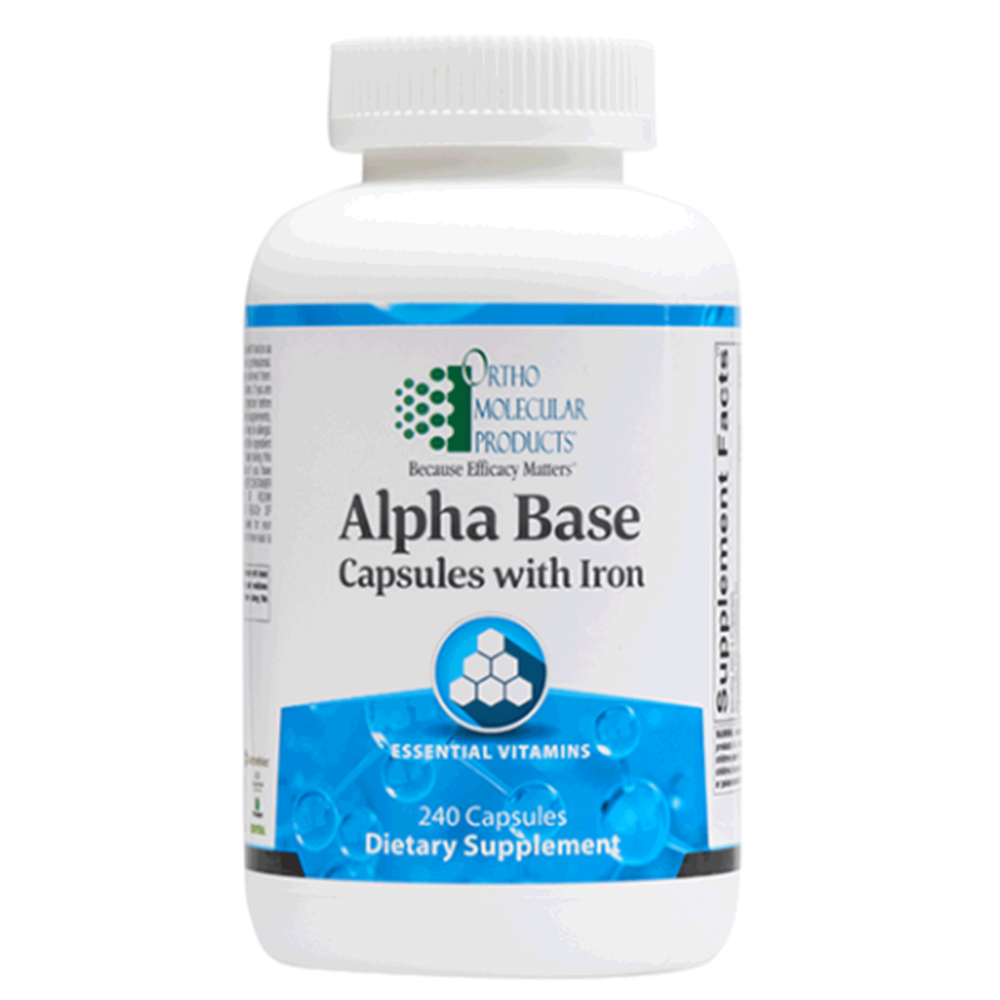 Ortho Molecular Alpha Base Capsules w/ Iron