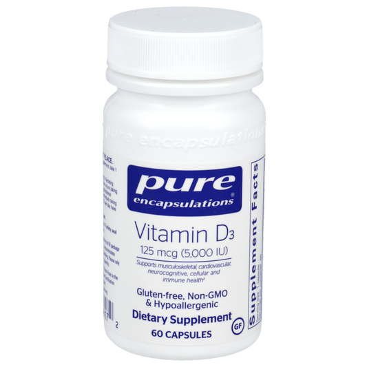 Pure Encapsulations Vitamin D3 125mcg (5,000IU)