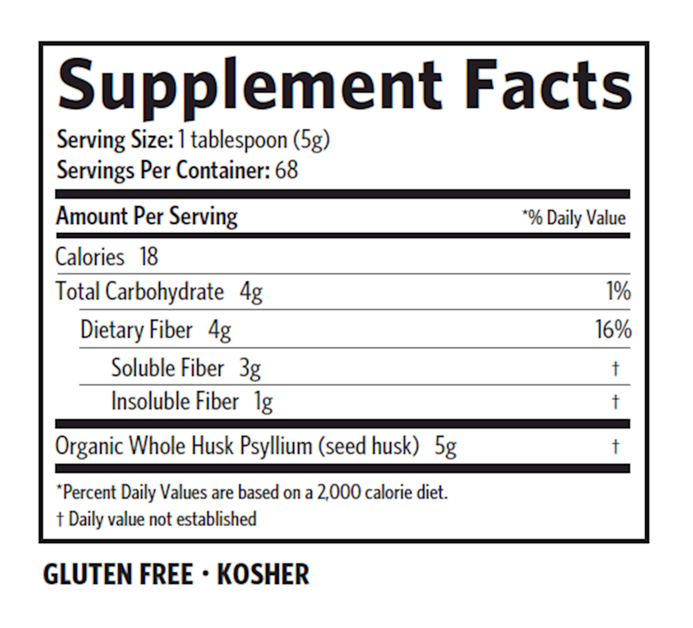 PSYLLIUM WHOLE HUSK FIBER