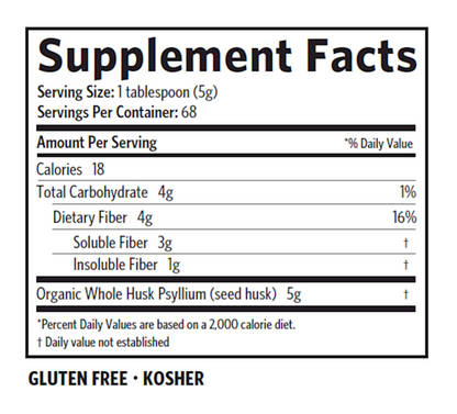 PSYLLIUM WHOLE HUSK FIBER