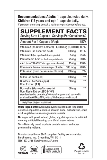 Terry Naturally Acne Essentials 60 Caps
