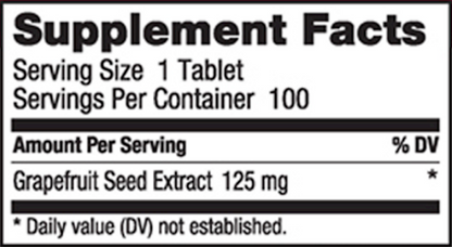 GRAPEFRUIT SEED EXTRACT 125mg