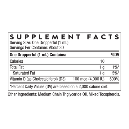 Thorne Vitamin D3 (Liquid)