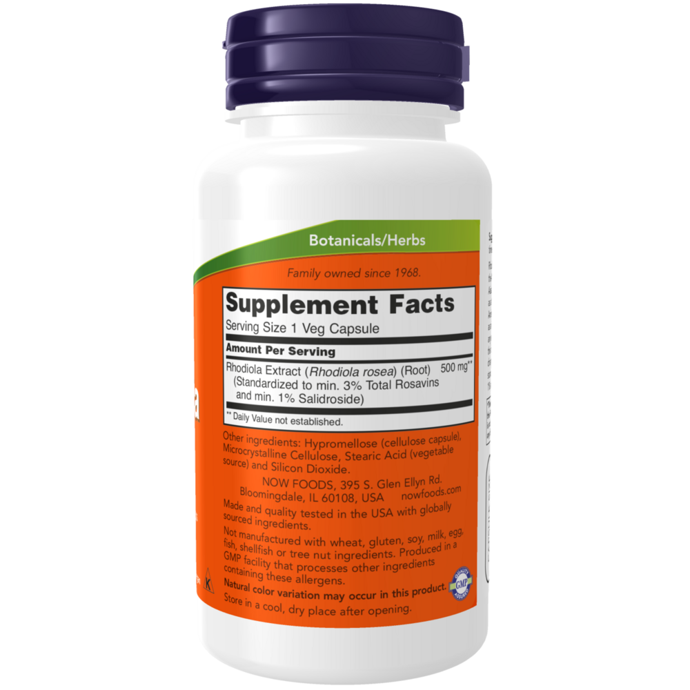 NOW Rhodiola 500mg