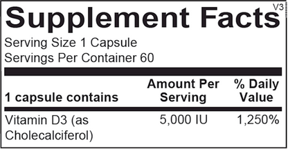 Ortho Molecular Vitamin D3 5000IU