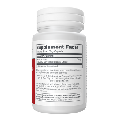 Serrapeptase 60 Veg Caps