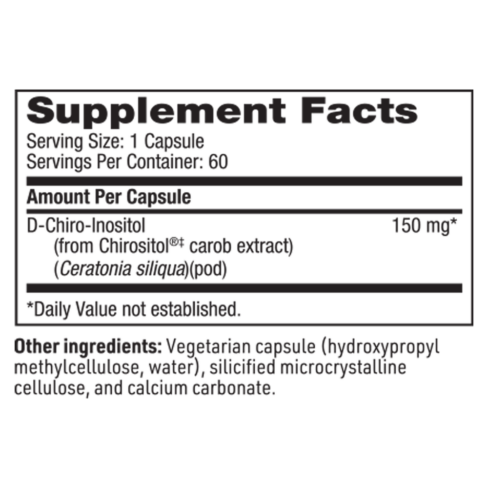Klaire Labs D-CHIRO INOSITOL 60 CAPS