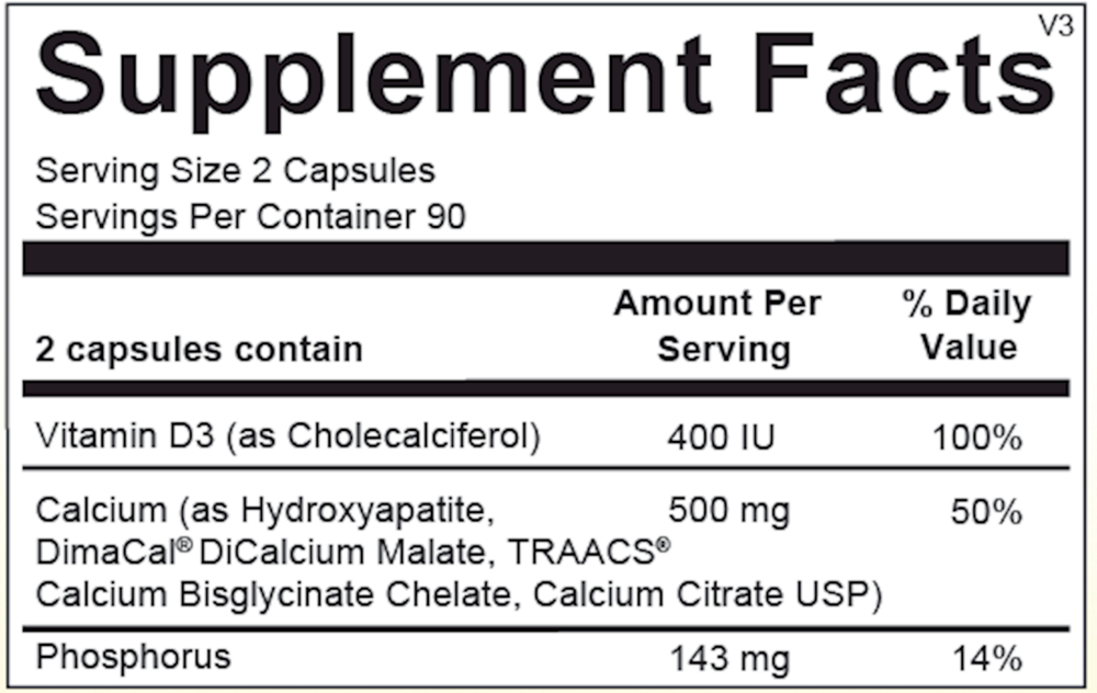 Ortho Molecular Reacted Calcium