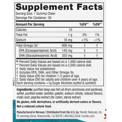 Nordic Naturals Children's DHA Gummies