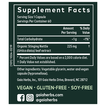 gaia Herbs NETTLE LEAF -60 CT