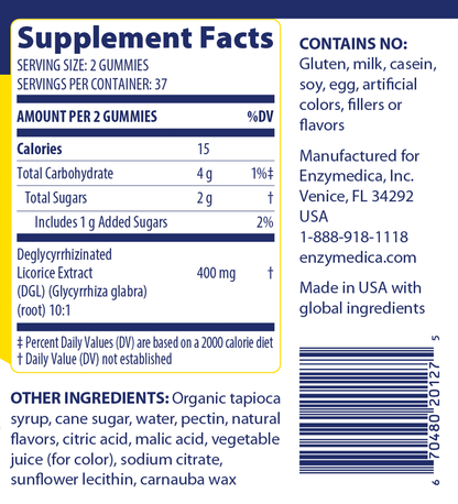 DGL Stomach Soothe Gummies