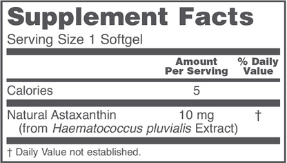 Protocol for Life Balance Astaxanthin 10mg 60Softgels