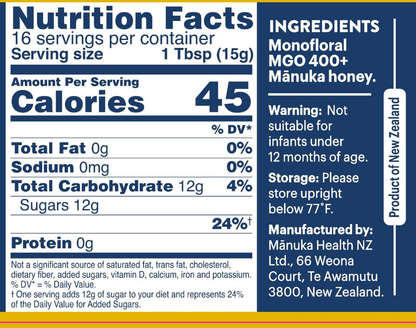 MANUKA HONEY 400+