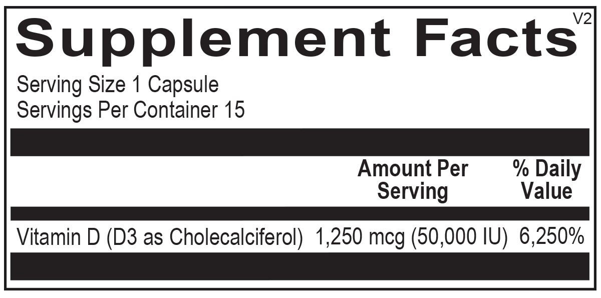 Ortho Molecular Products Vitamin D3 50000IU