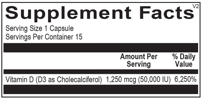 Ortho Molecular Products Vitamin D3 50000IU