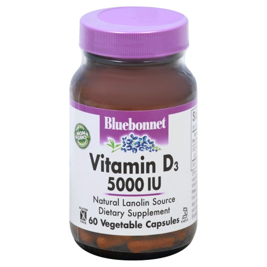 Bluebonnet VITAMIN D3 125 mcg (5000 IU)