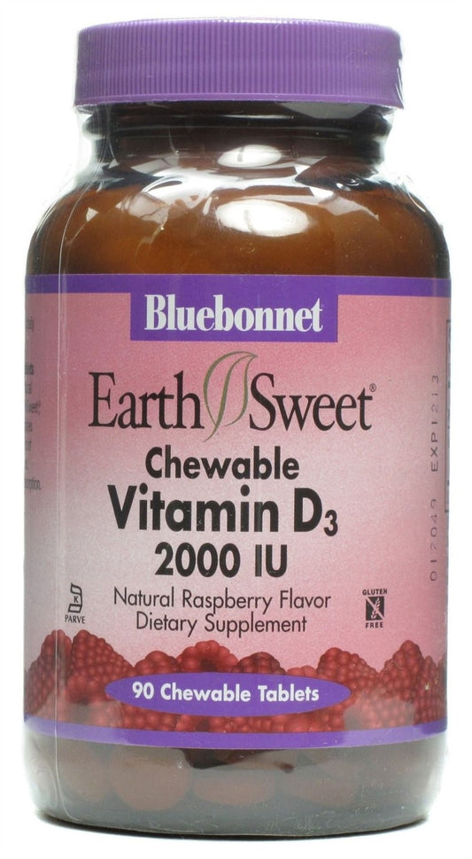 EARTHSWEET CHEWABLES VITAMIN D3 50 mcg (2000 IU)