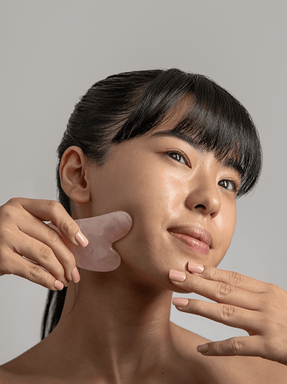 The Rose Quartz Gua Sha Facial Tool