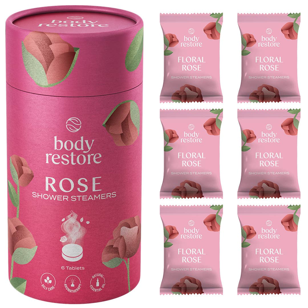 Body Restore Shower Steamer Aromatherapy Tube Pack of 6 : Eucalyptus & Mint