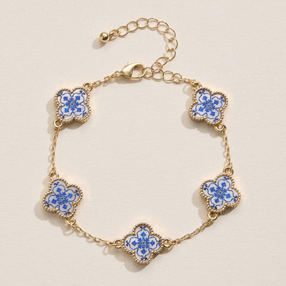 Multicolor Shell Charm Bracelet | Gold Accents: Blue / One / 5SB21068