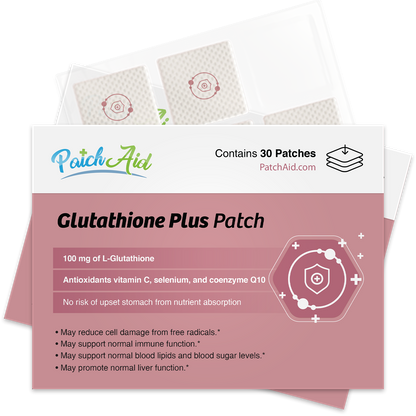 Glutathione Plus Patch - Antioxidant & Detox Support: 1 Pack-30 Patches