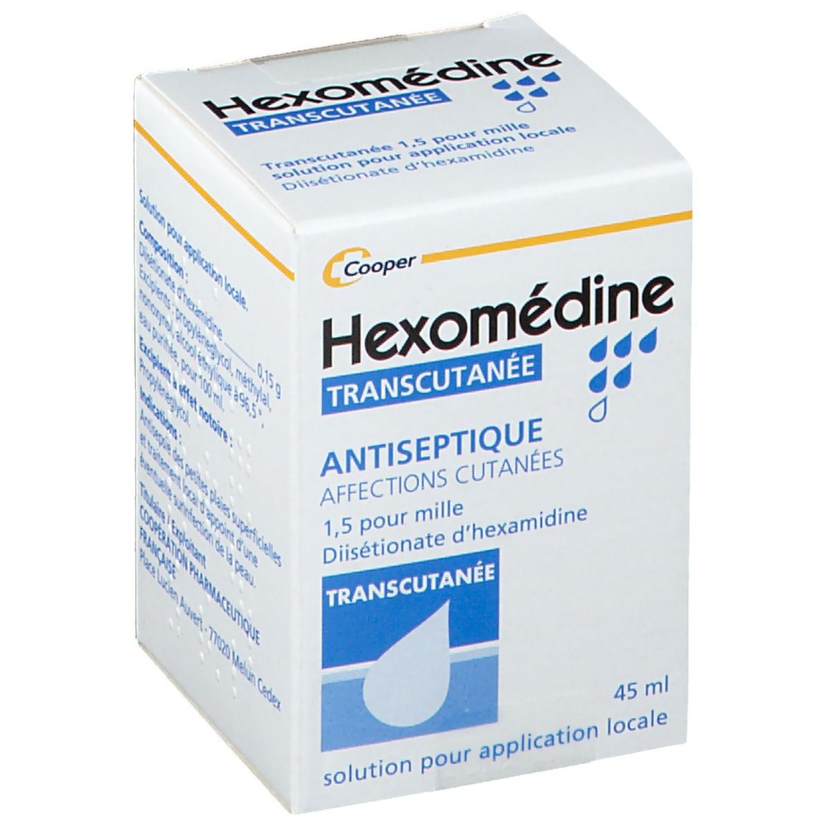 HEXOMEDINE ANTISEPTIQUE TRANSCUTANEOUS TOPICAL SOLUTION