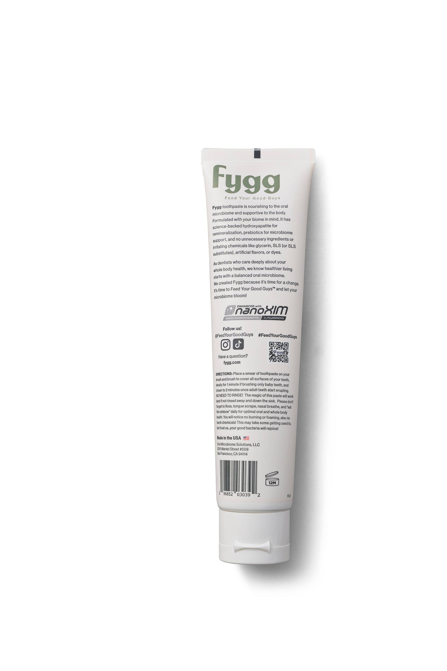 Fygg Mild Mint Nano-Hydroxyapatite Toothpaste