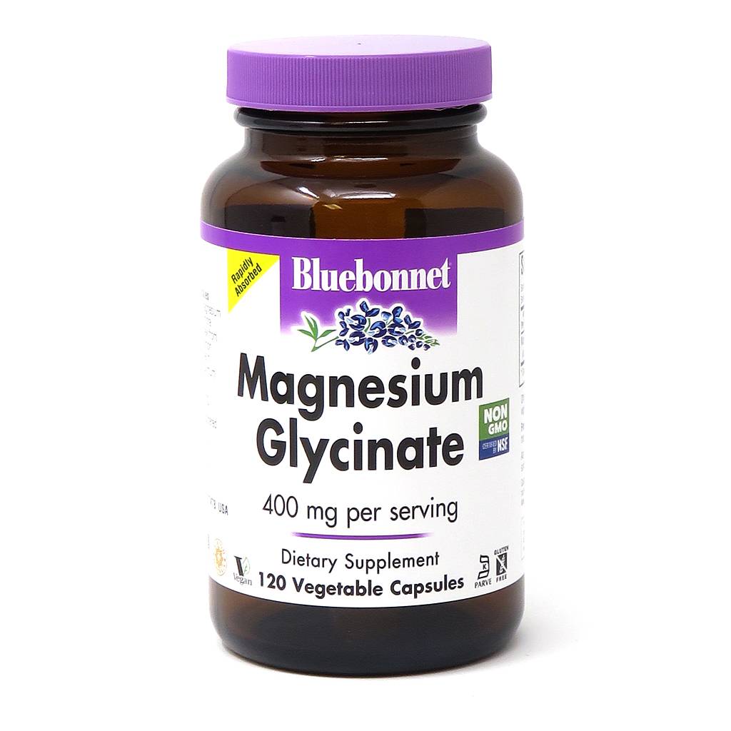 Bluebonnet Nutrition Magnesium Glycinate 120 Veg Caps