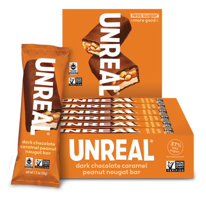 Dark Chocolate Caramel Peanut Nougat Snack Pack - 12 Large B