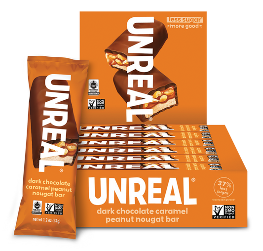 Dark Chocolate Caramel Peanut Nougat Snack Pack - 12 Large B