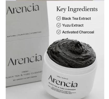 ARENCIA Black Tea Rice Mochi Cleanser