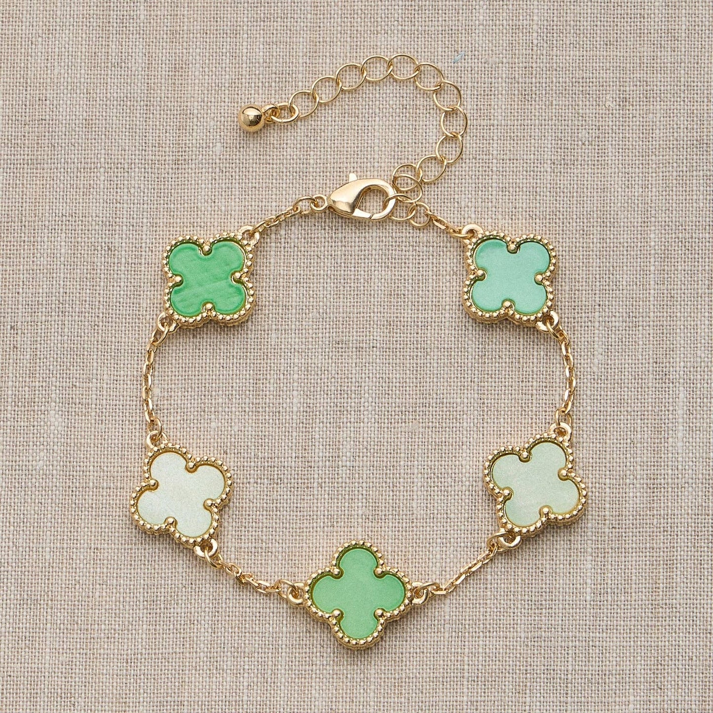 Multicolor Shell Charm Bracelet | Gold Accents: Blue / One / 5SB21068