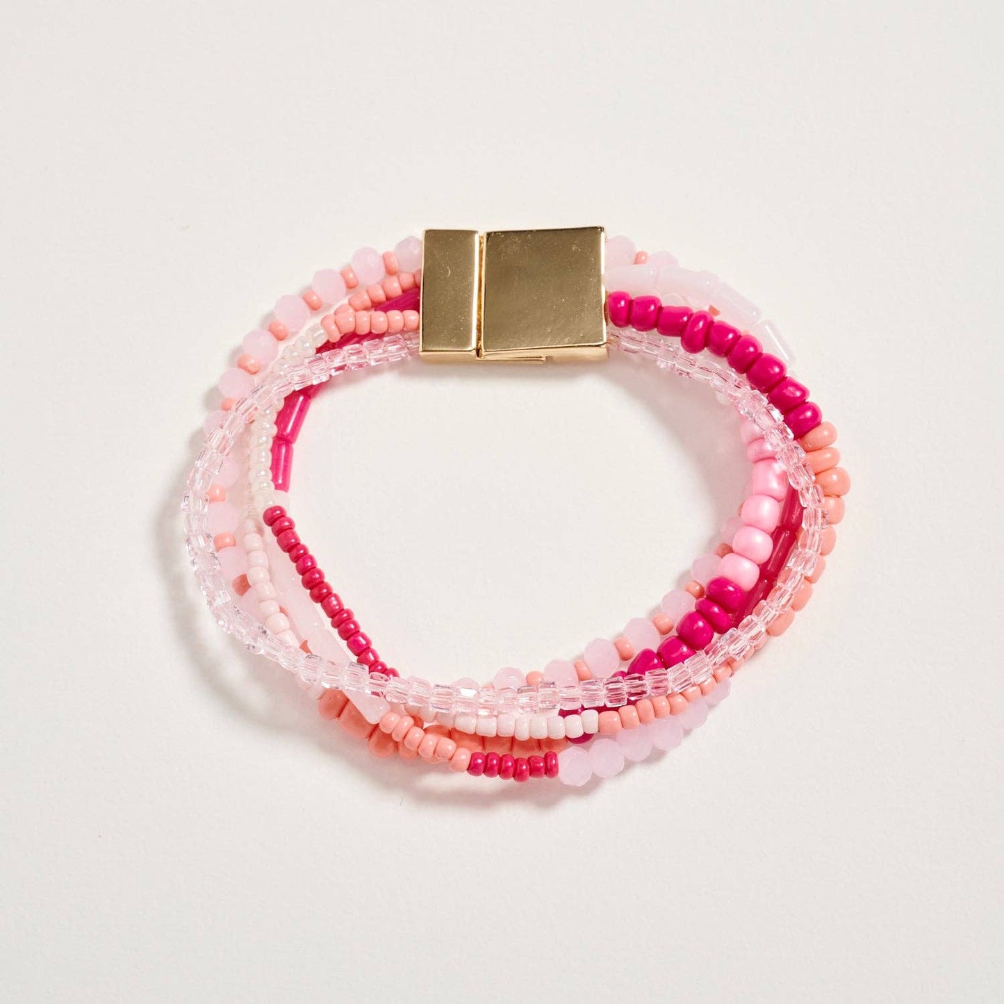 Beaded Boho Stack Bracelet | Magnetic Clasp: NT / ONE
