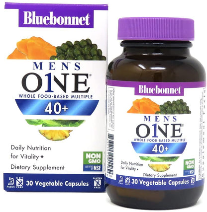 Bluebonnet MENS' ONE 40+ WHOLE FOOD-BASED MULTIPLE 30Ct
