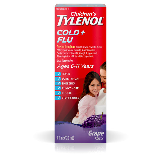 TYLENOL CHLD C FLU SUSP GRP4OZ